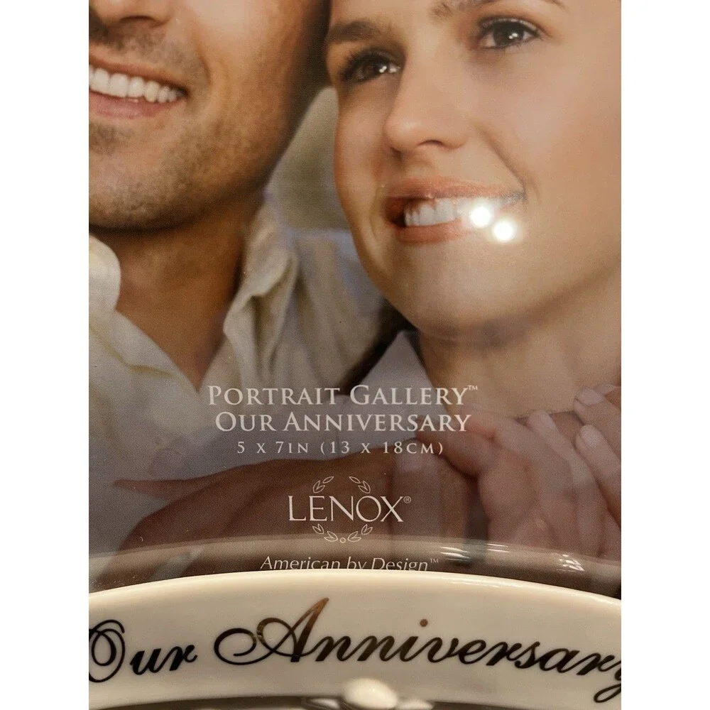 Lenox “Our Anniversary” Embossed Scroll 5x7 Photo Frame